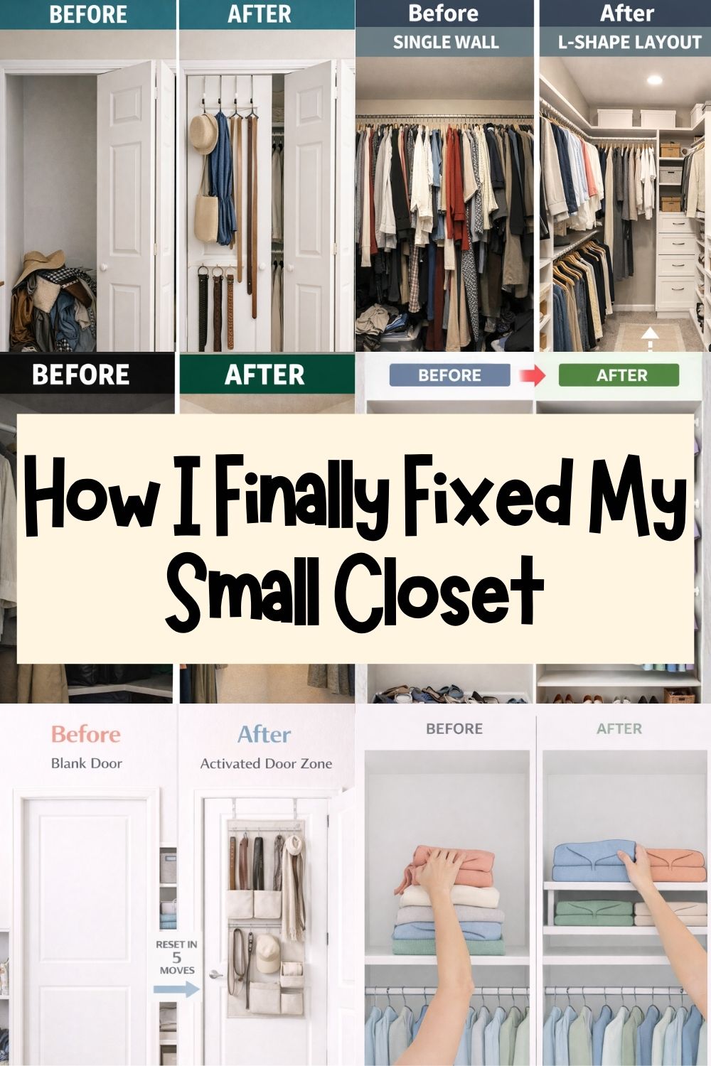 6 Small Closet Layout Fixes That Actually Work