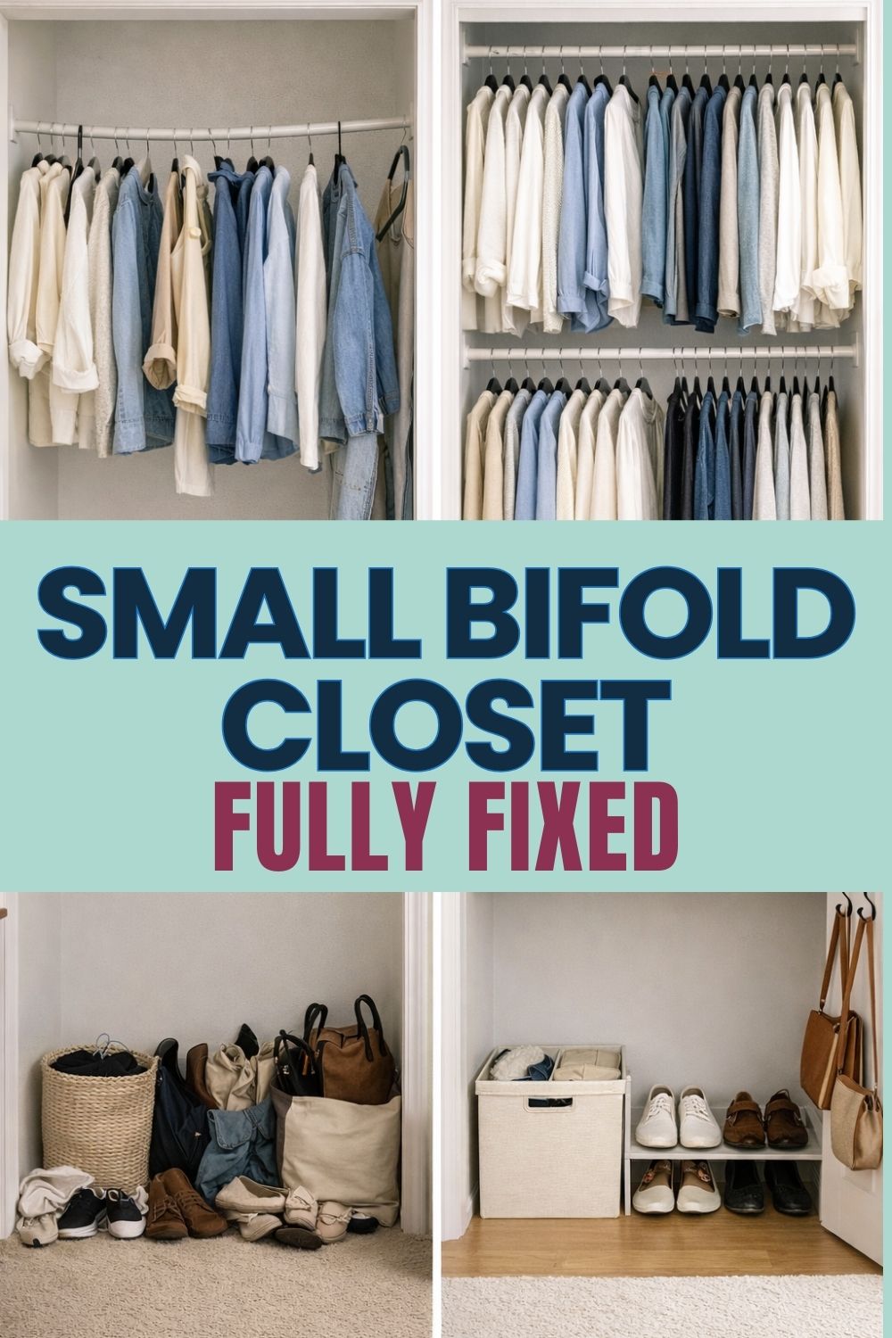 How to Turn a Small Bifold Closet into a Functional Storage System