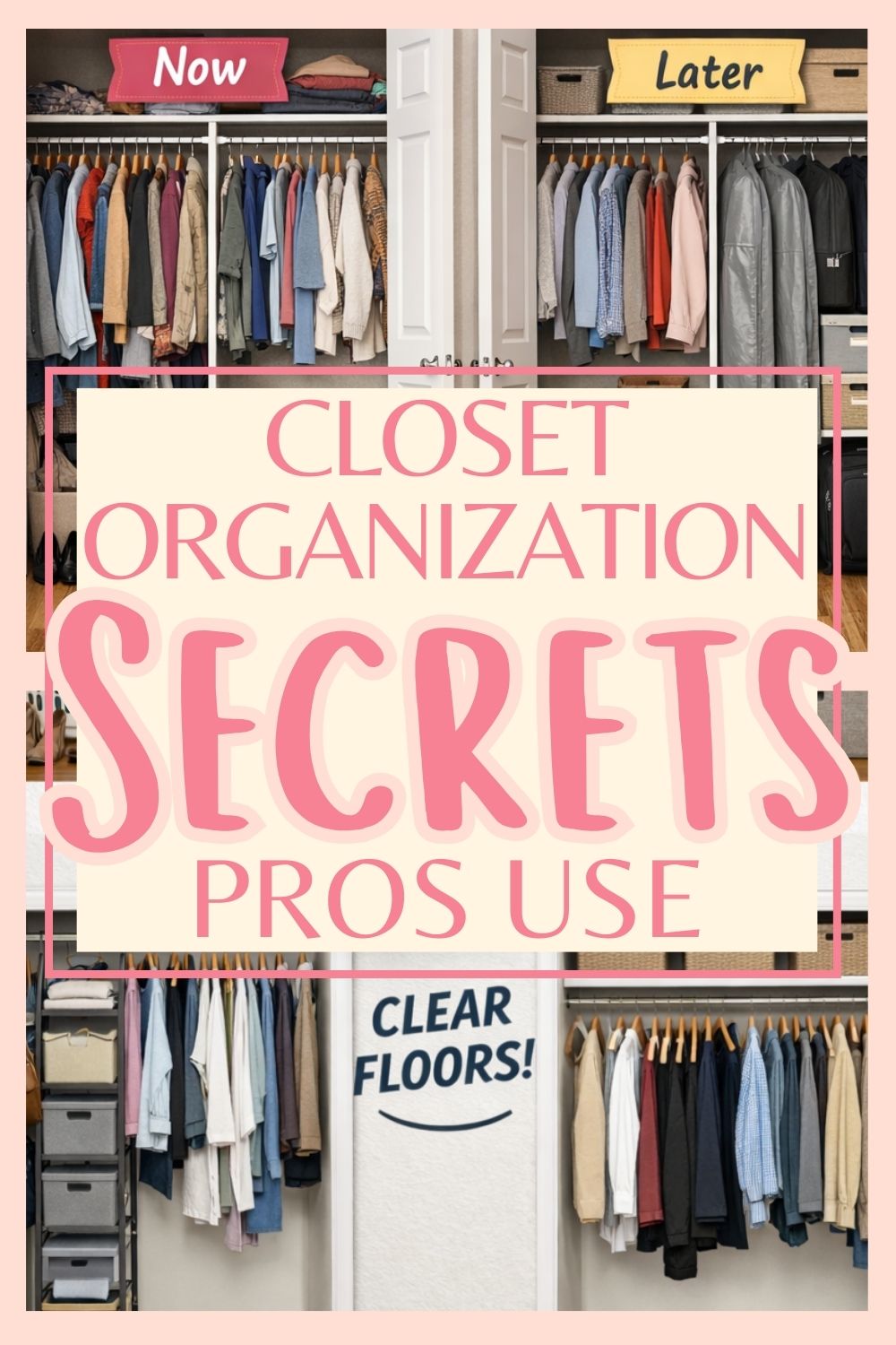 Two Closets in One Room: How to Assign Purpose to Each