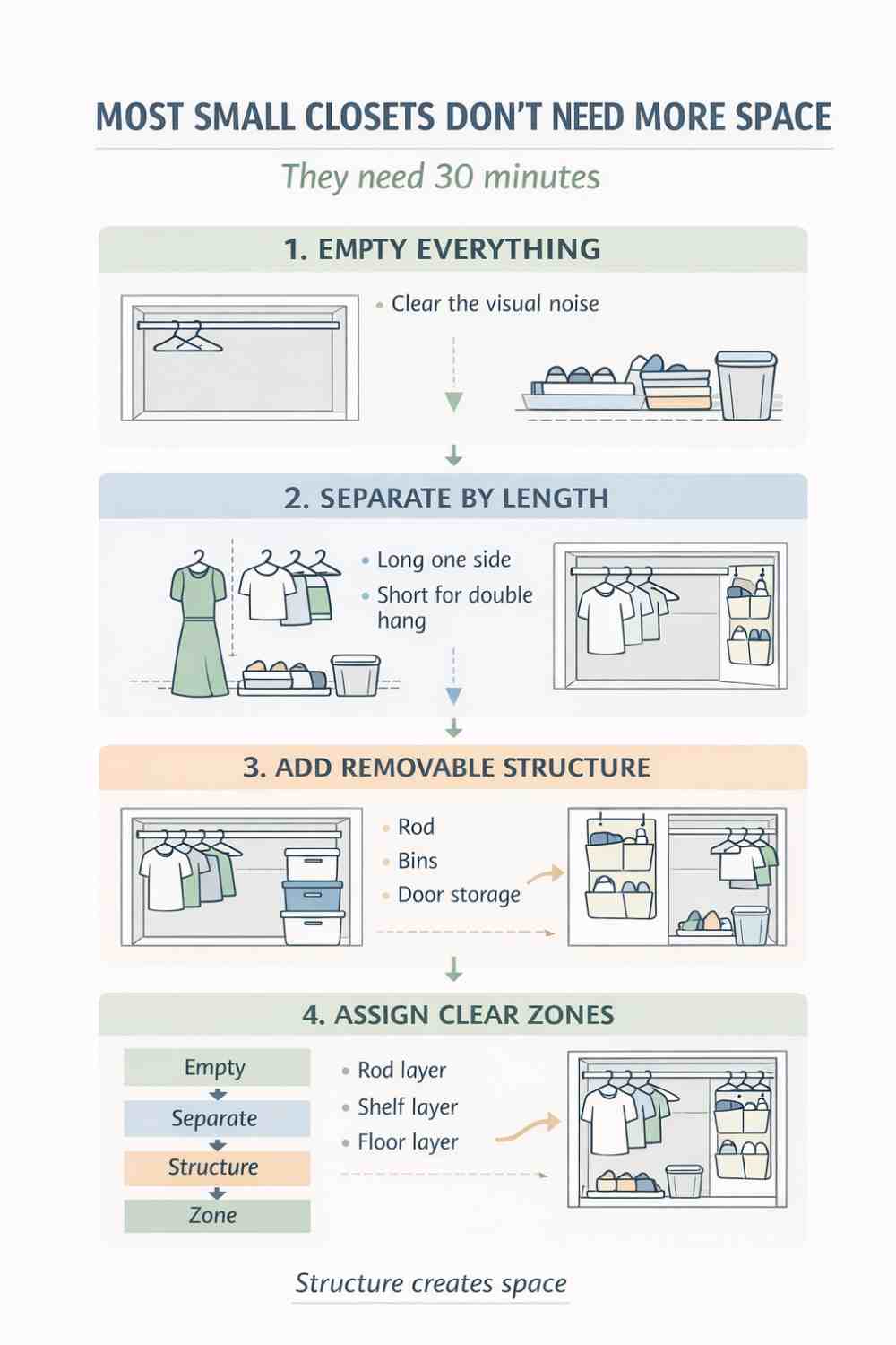 Very Small Closet Ideas That Don’t Require Renovation